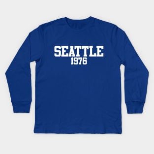 Seattle 1976 Kids Long Sleeve T-Shirt